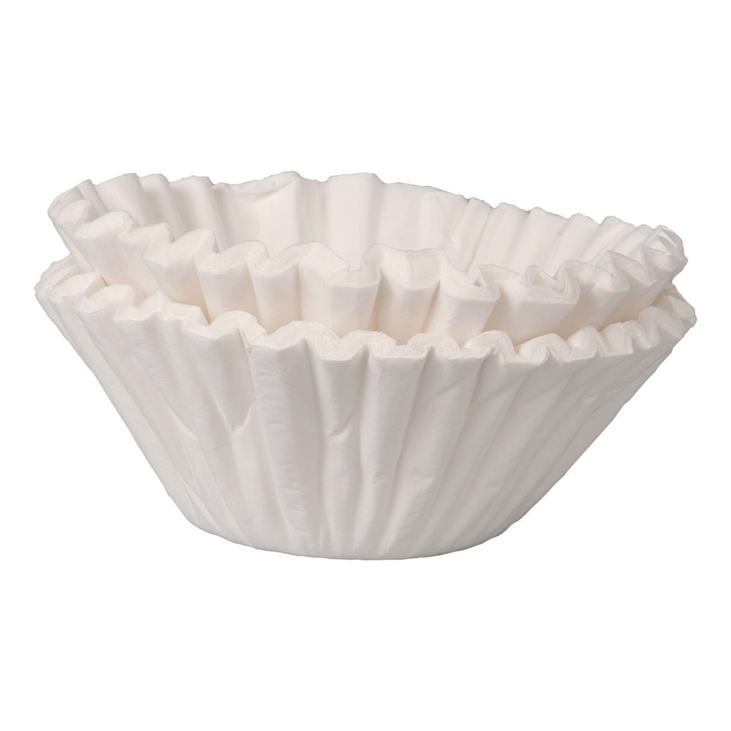 Commercial Coffee Filters, 10 gal Urn Style, Flat Bottom, 25/Cluster, 10 Clusters/Carton - 1