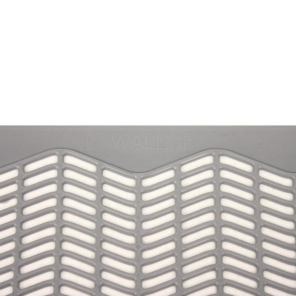 Disposable Urinal Floor Mat, Nonslip, Orchard Zing Scent, 17.5 x 20.38, Gray, 6/Carton