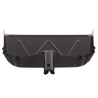 Heavy-Duty Commercial Dust Pan, 16 x 15.5, 5.38" Handle, 20-Gauge Steel, Black