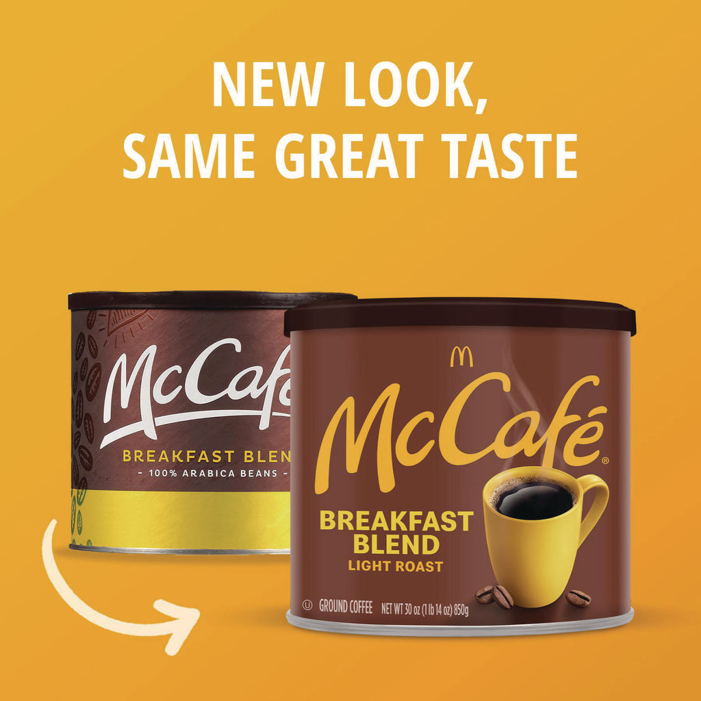 Ground Coffee, Breakfast Blend, 30 oz Can