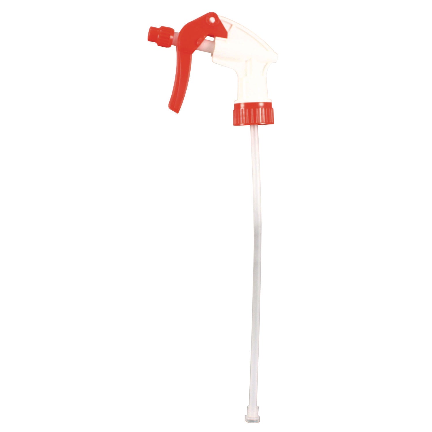 General Purpose Trigger Sprayer, 9.88" Tube, Fits 32 oz Bottles, Red/White, 24/Carton