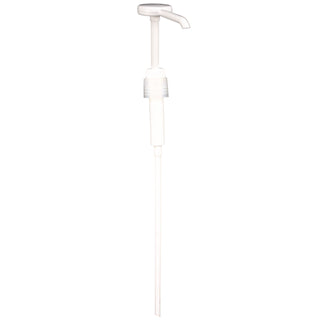 Economy Plastic Dispensing Pump with Senior Rieke Adapter for 5 gal Pails and 38 mm Screwcap for 1 gal Jugs, White