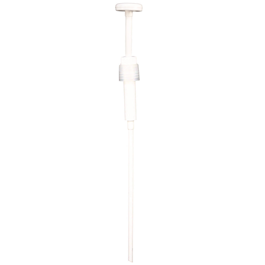 Economy Plastic Dispensing Pump with Senior Rieke Adapter for 5 gal Pails and 38 mm Screwcap for 1 gal Jugs, White