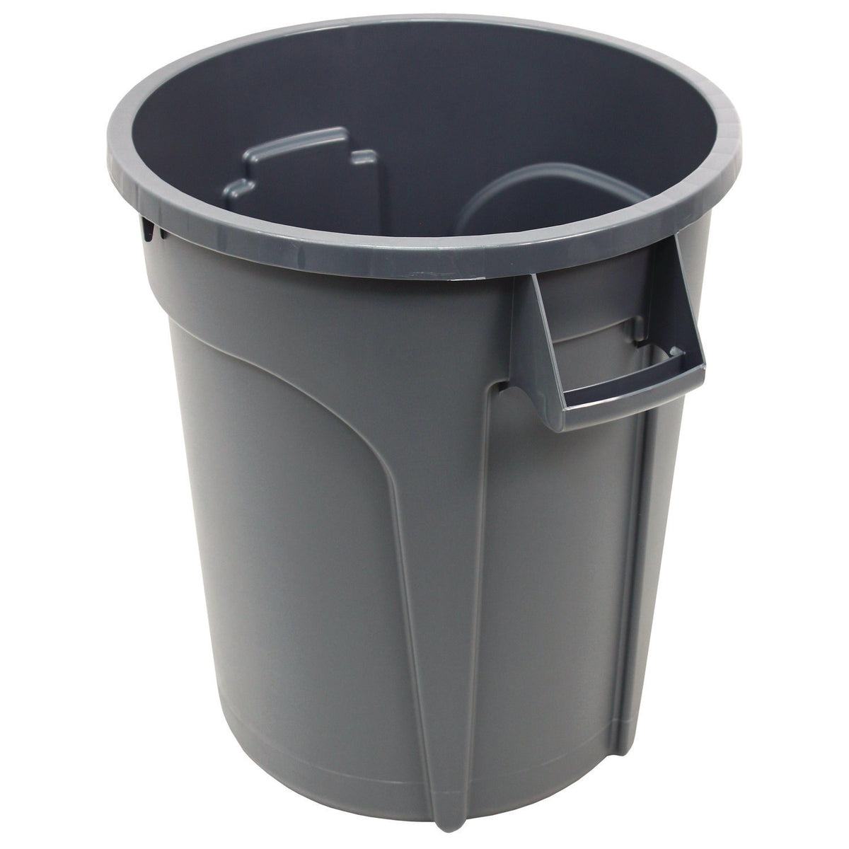 Value-Plus Containers, 20 gal, Low-Density Polyethylene, Gray