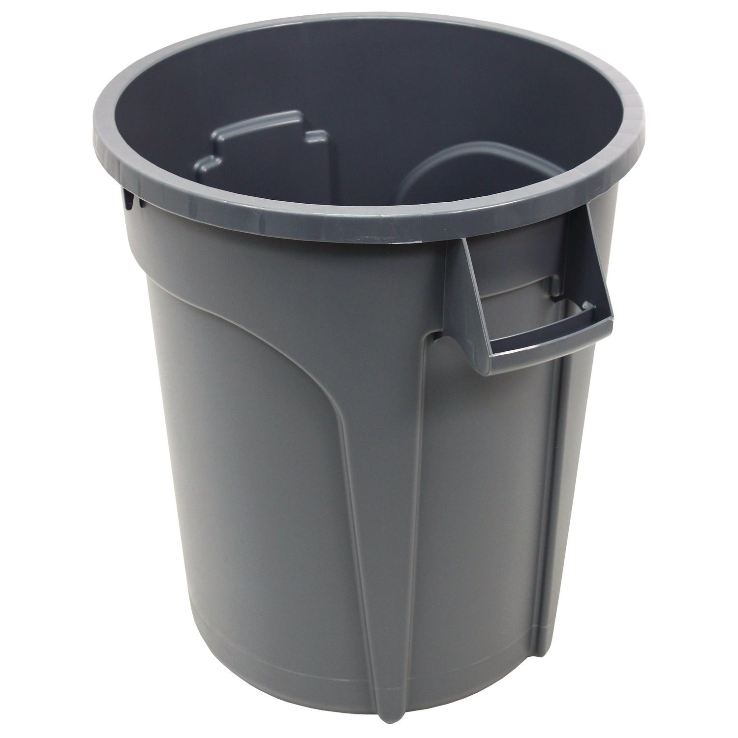 Value-Plus Containers, 20 gal, Low-Density Polyethylene, Gray