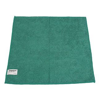 Lightweight Microfiber Cloths, 16 x 16, Green, 240/Carton