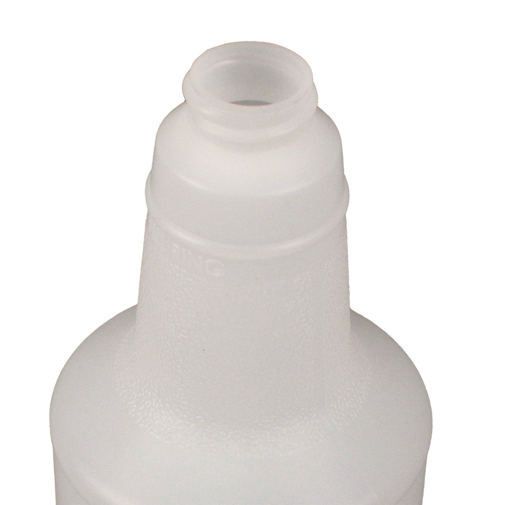 Plastic Bottles with Graduations, 32 oz, Clear, 12/Carton