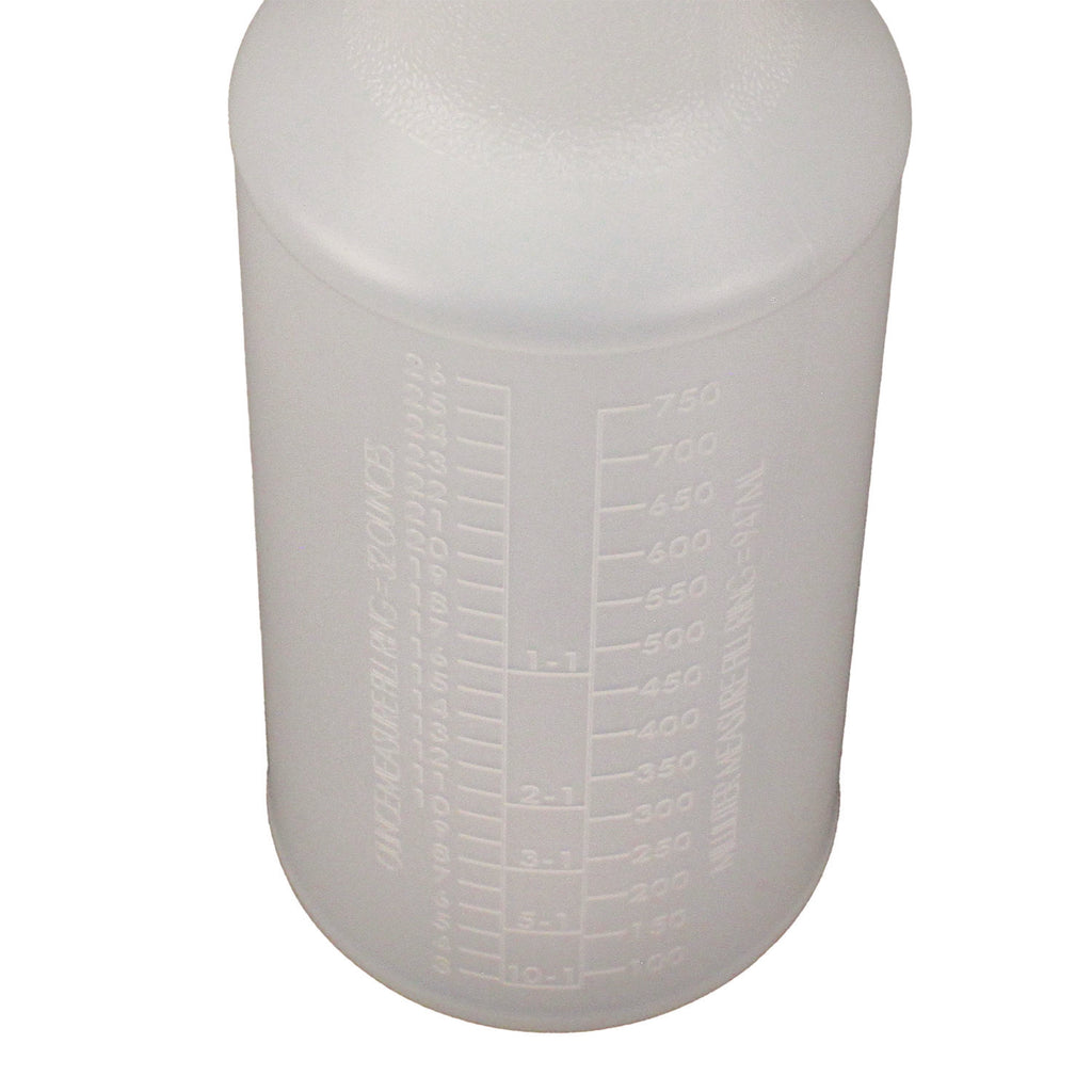 Plastic Bottles with Graduations, 32 oz, Clear, 12/Carton