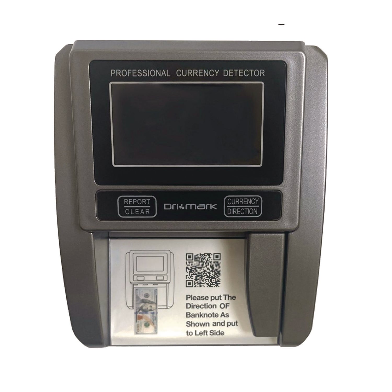 Dri Mark BillScan5 Counterfeit Detector Machine - Magnetic Ink, Infrared, Watermark, Dimension - 1 Second - Black - 1 Each