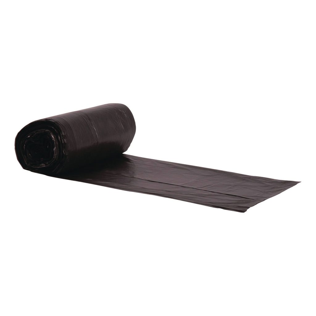 High-Density Waste Can Liners, 8 mic, 24" w x 33" h, Black, 1,000/Carton - 2