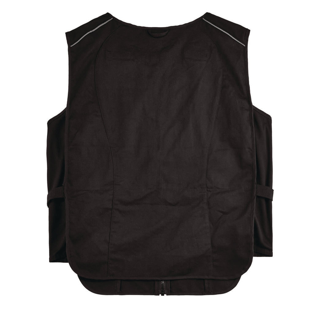 Chill-Its 6255 Lightweight Phase Change Cooling Vest, Cotton/Polyester, 2X-Large/3X-Large, Black, Ships in 1-3 Business Days