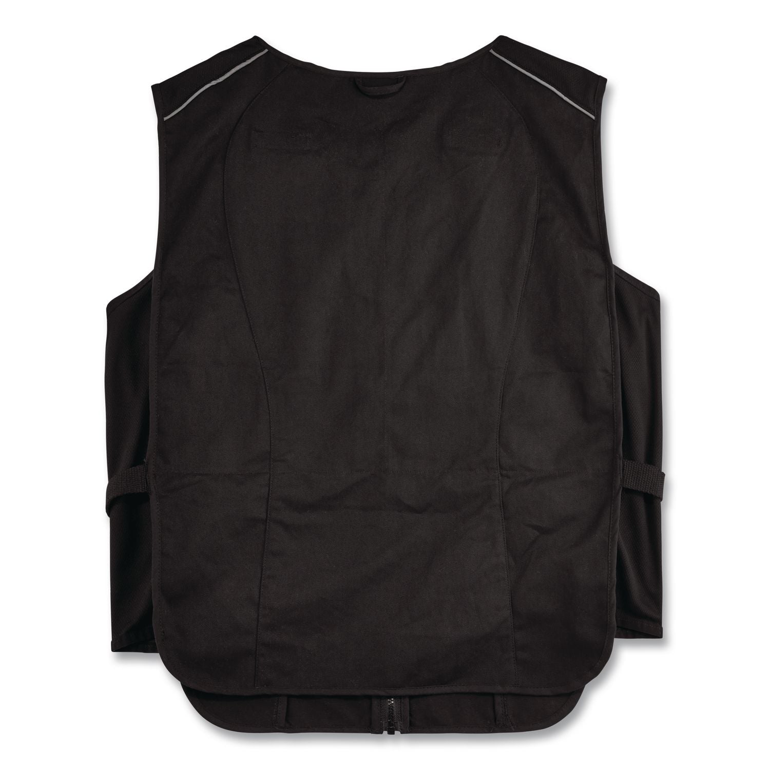 Chill-Its 6260 Lightweight Phase Change Cooling Vest with Packs, Cotton/Poly, 2X-Large/3X-Large, Black, Ships in 1-3 Bus Days