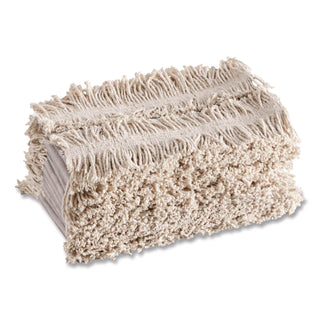 Cut To Length Dust Mops, Cotton, White, Cut-End, 5 x 40 Ft, 1 Box