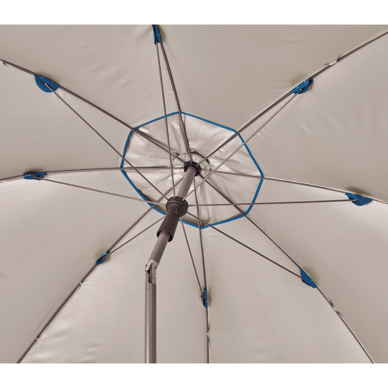 Shax 6100 Lightweight Work Umbrella, 90" Span, 92" Long, Blue Canopy, Ships in 1-3 Business Days