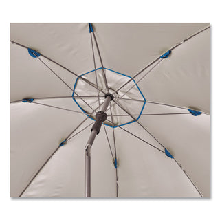 SHAX 6199 Lightweight Work Umbrella and Stand Kit, 90" Span, 92" Long, Blue Canopy, Ships in 1-3 Business Days
