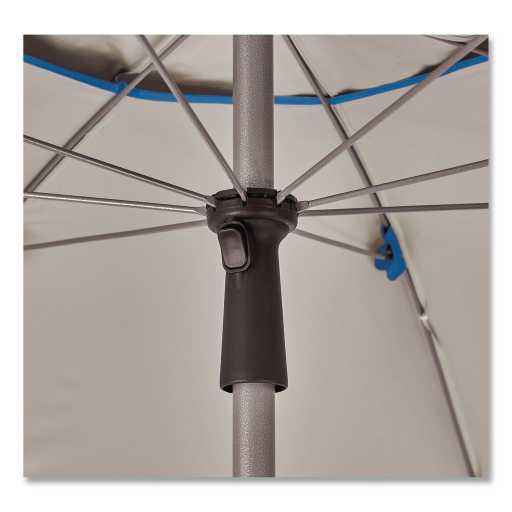 SHAX 6199 Lightweight Work Umbrella and Stand Kit, 90" Span, 92" Long, Blue Canopy, Ships in 1-3 Business Days