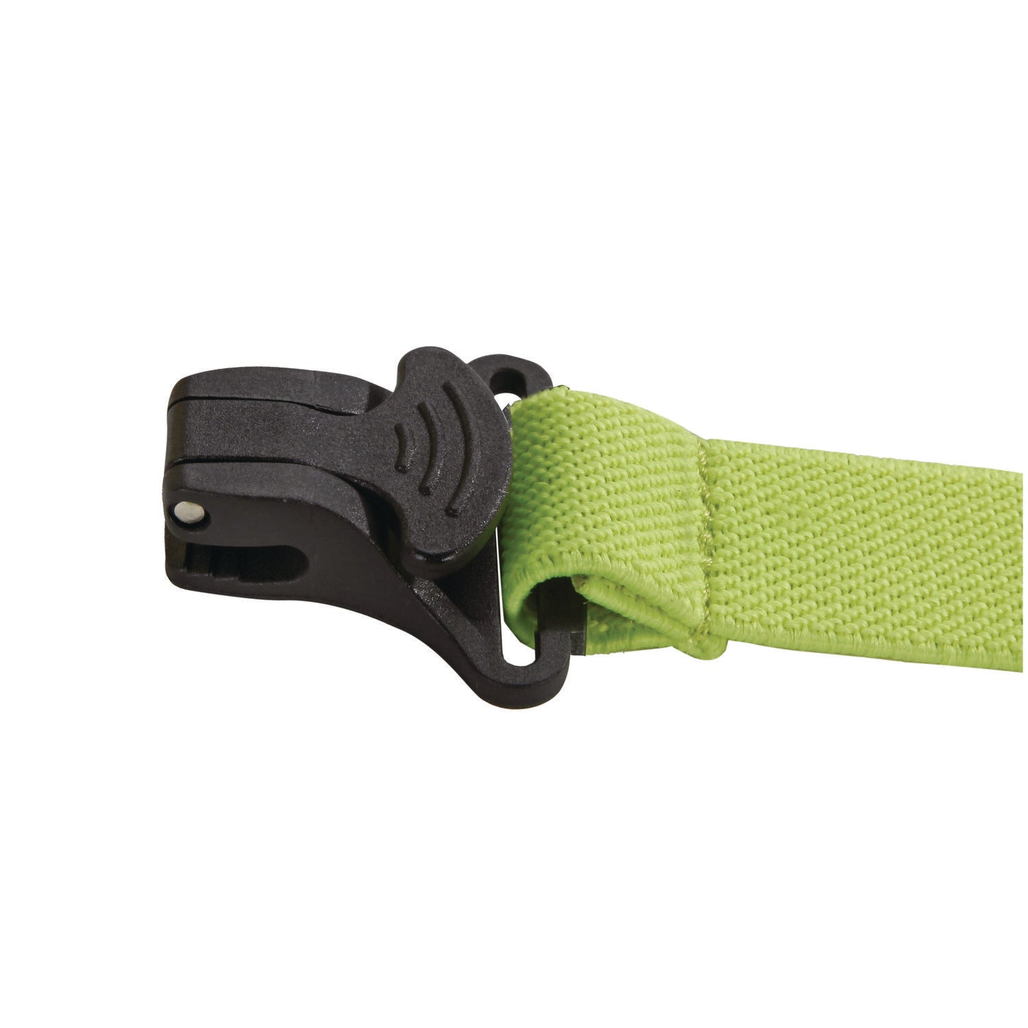 Squids 3155 Elastic Lanyard with Clamp, 2 lb Max Working Capacity, 18"-48" Long, Lime, 10/Pack, Ships in 1-3 Business Days - 3