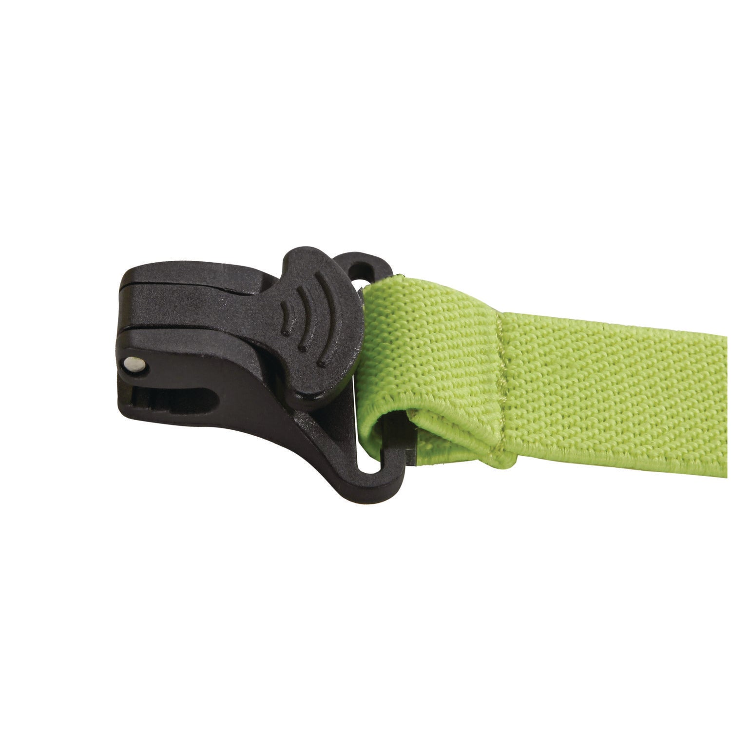 Squids 3155 Elastic Lanyard with Clamp, 2 lb Max Working Capacity, 18"-48" Long, Lime, 10/Pack, Ships in 1-3 Business Days