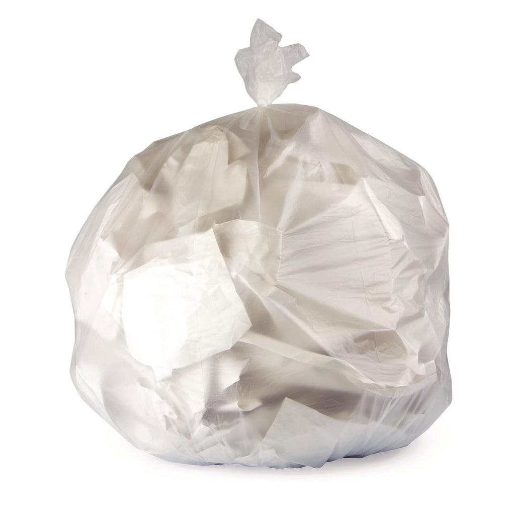 High-Density Coreless Can Liners,40-45Gal,11Mic,40x48,Natural,25Bags/Rl,10Rls/Ct - 1