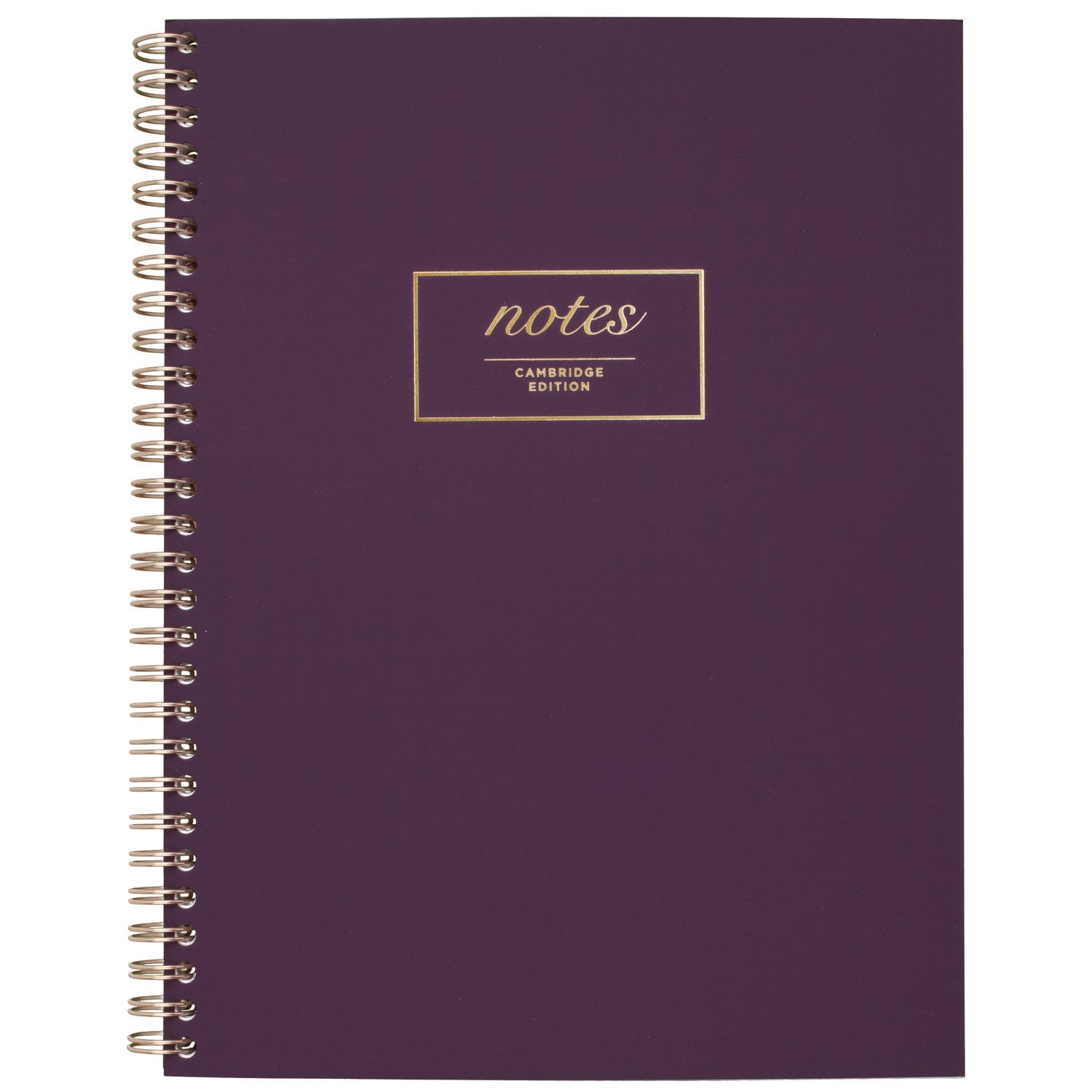 Jewel Tone Notebook, Gold Twin-Wire, 1-Subject, Wide/Legal Rule, Purple Cover, (80) 9.5 x 7.25 Sheets - 1
