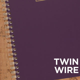 Jewel Tone Notebook, Gold Twin-Wire, 1-Subject, Wide/Legal Rule, Purple Cover, (80) 9.5 x 7.25 Sheets - 4