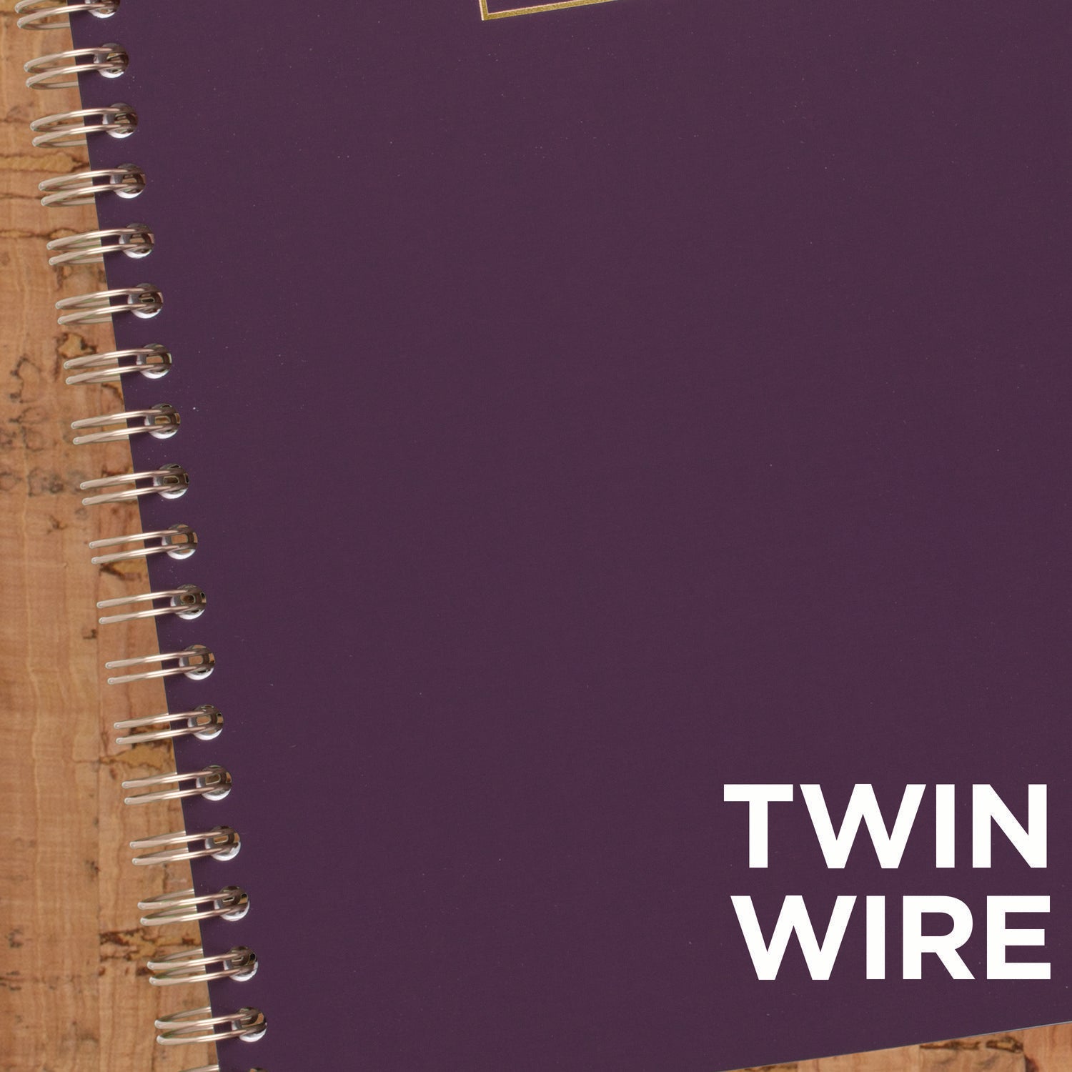 Jewel Tone Notebook, Gold Twin-Wire, 1-Subject, Wide/Legal Rule, Purple Cover, (80) 9.5 x 7.25 Sheets - 4