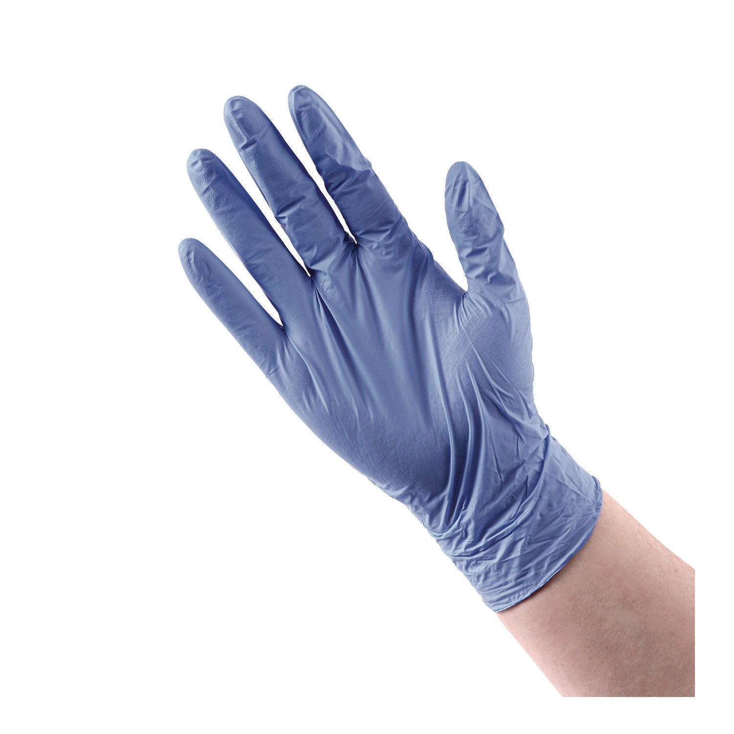 Disposable General-Purpose Nitrile Gloves, Large, Blue, 4 mil, 100/Box