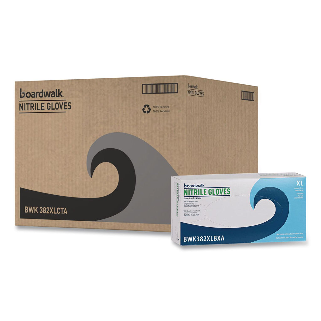 Disposable Examination Nitrile Gloves, X-Large, Blue, 5 mil, 1,000/Carton