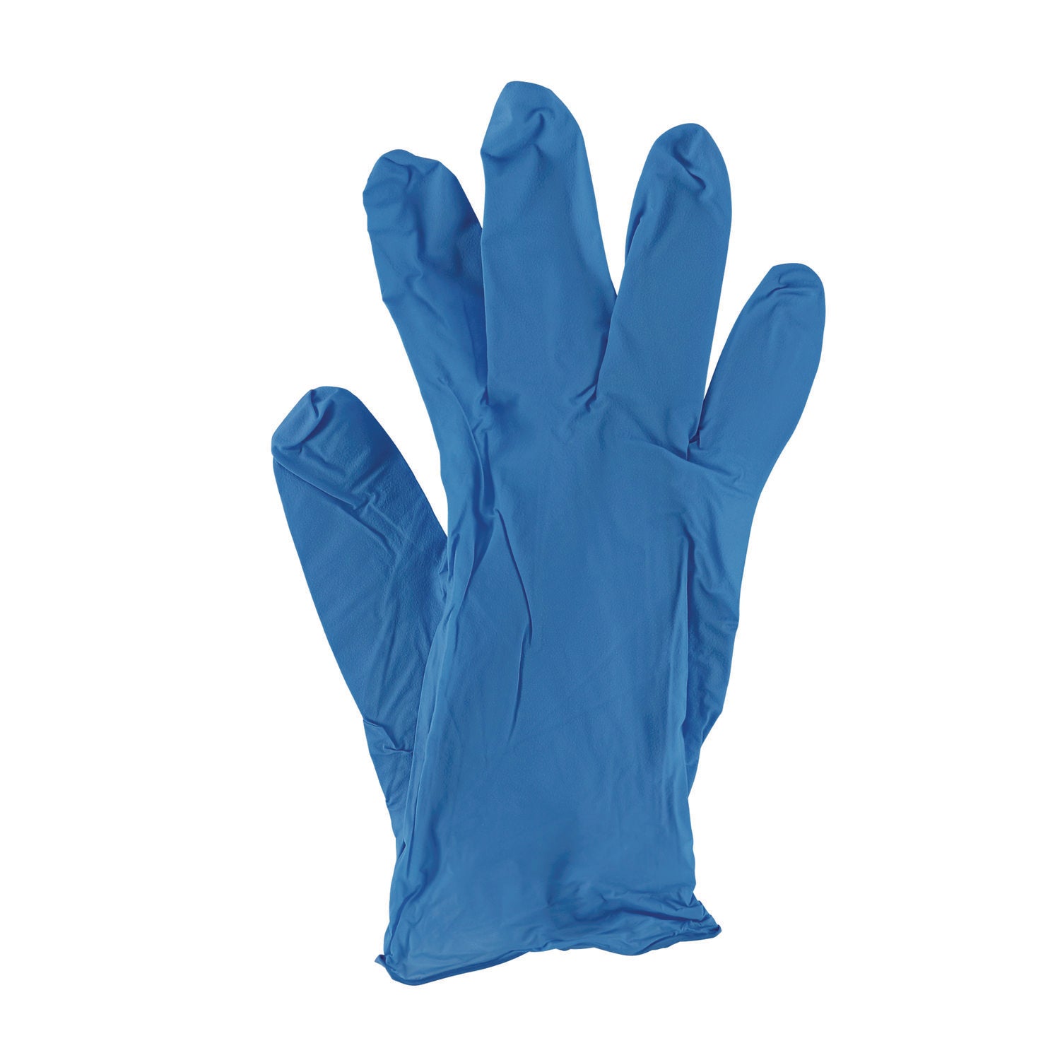 Disposable Powder-Free Nitrile Gloves, Large, Blue, 5 mil, 100/Box, 10 Boxes/Carton - 4