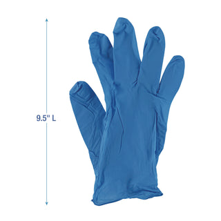 Disposable Powder-Free Nitrile Gloves, Medium, Blue, 5 mil, 1,000/Carton