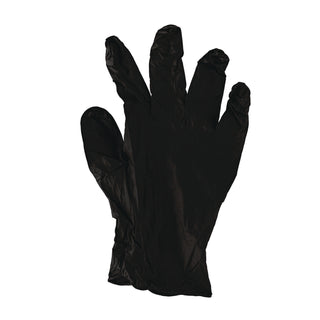 Disposable General-Purpose Powder-Free Nitrile Gloves, X-Large, Black, 4.4 mil, 100/Box