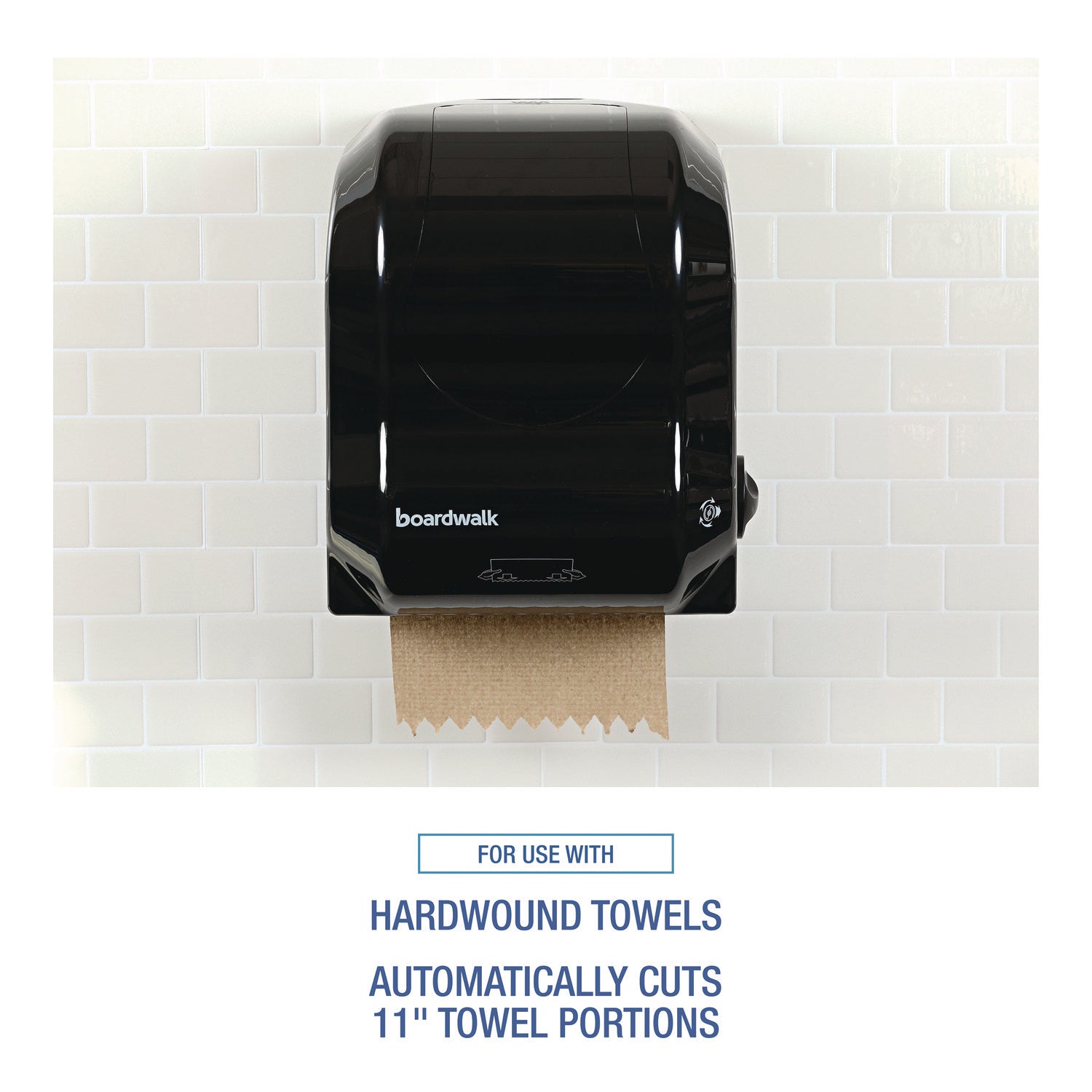 Hands Free Mechanical Towel Dispenser, 13.25 x 10.25 x 16.25, Black - 6