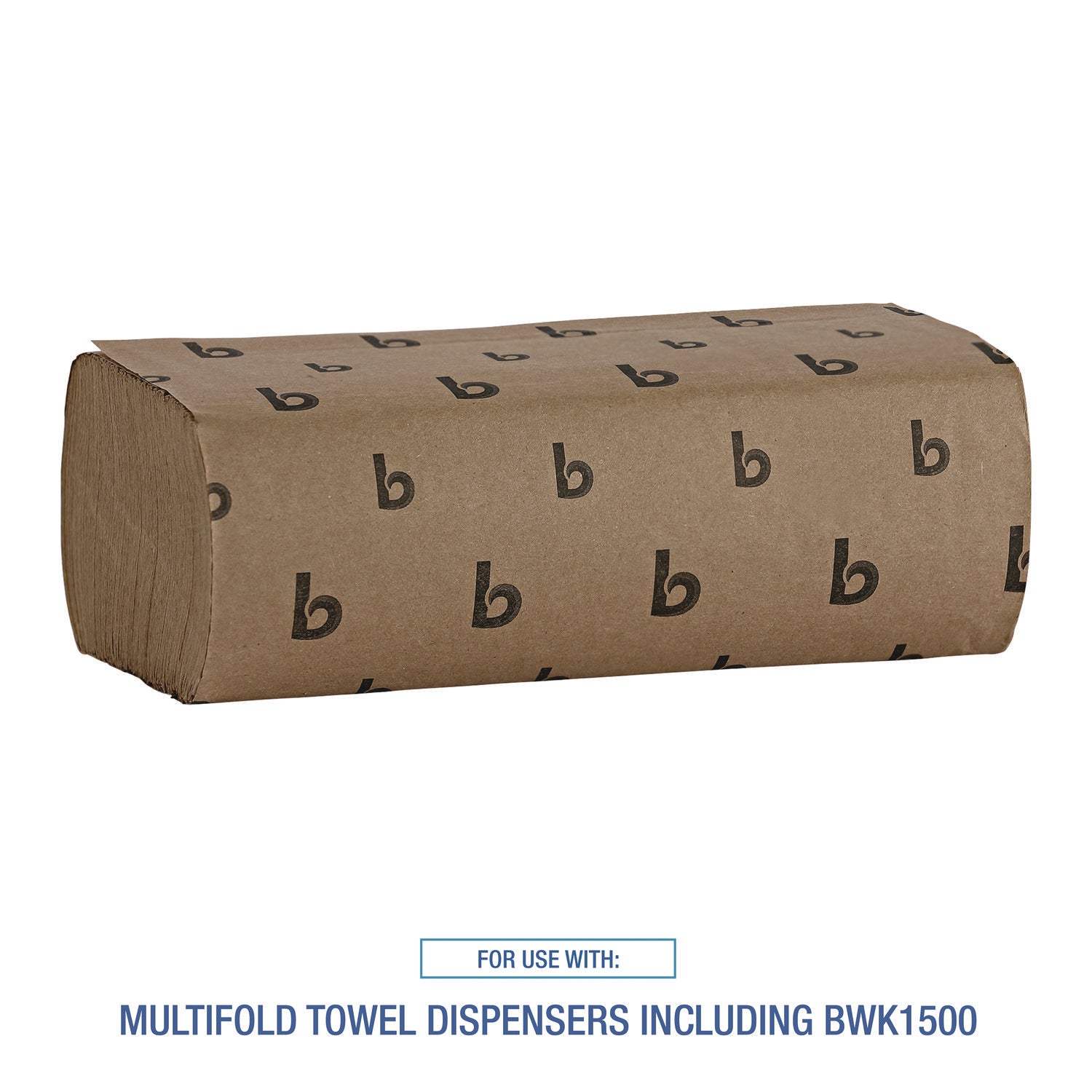 Multifold Paper Towels, 1-Ply, 9 x 9.45, Natural, 250/Pack, 16 Packs/Carton - 6