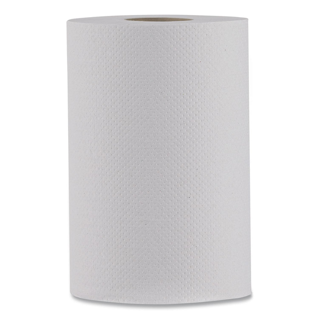 Hardwound Paper Towels, Nonperforated, 1-Ply, 8" x 350 ft, White, 12 Rolls/Carton