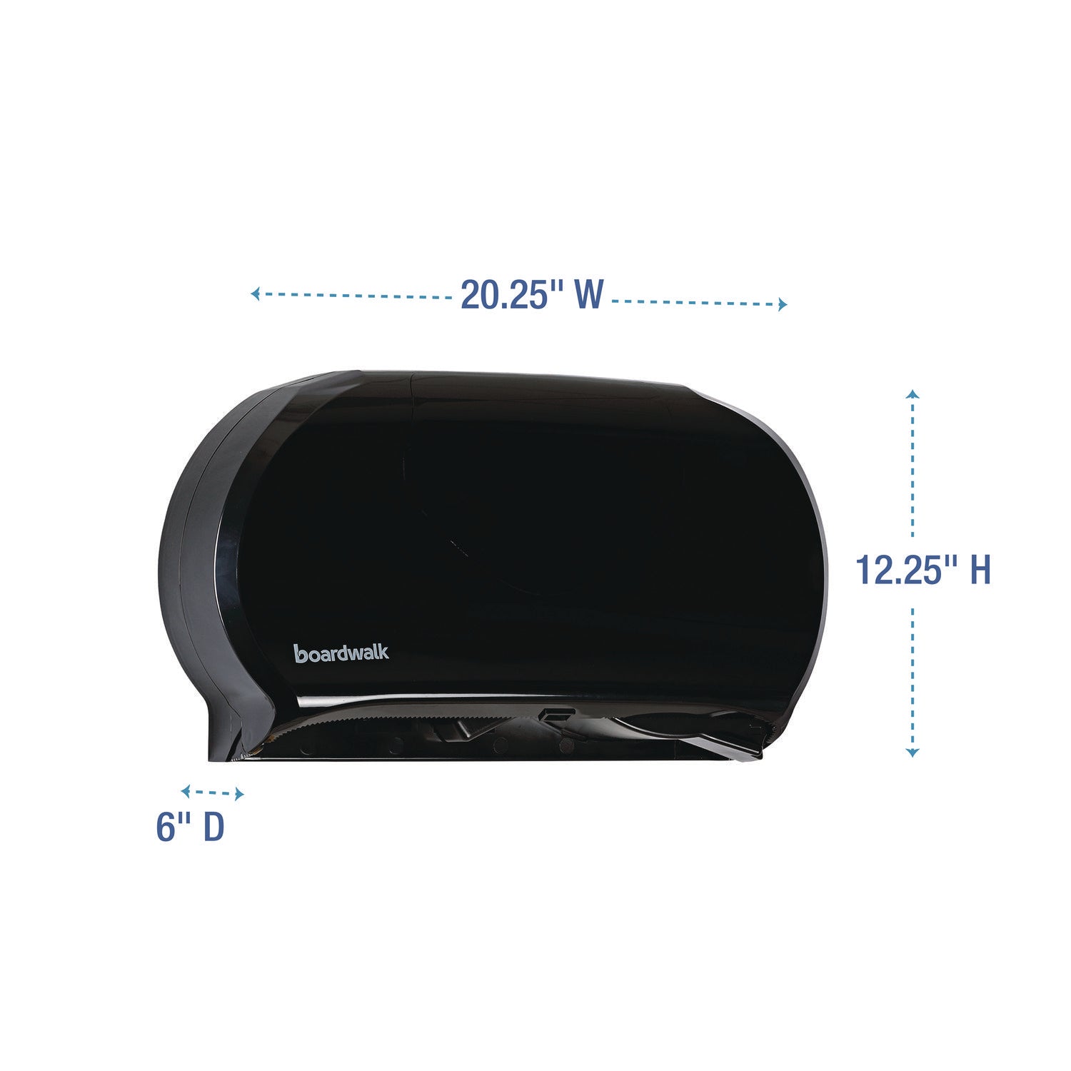 Jumbo Twin Toilet Tissue Dispenser, 20.25 x 6 x 12.25, Black - 4