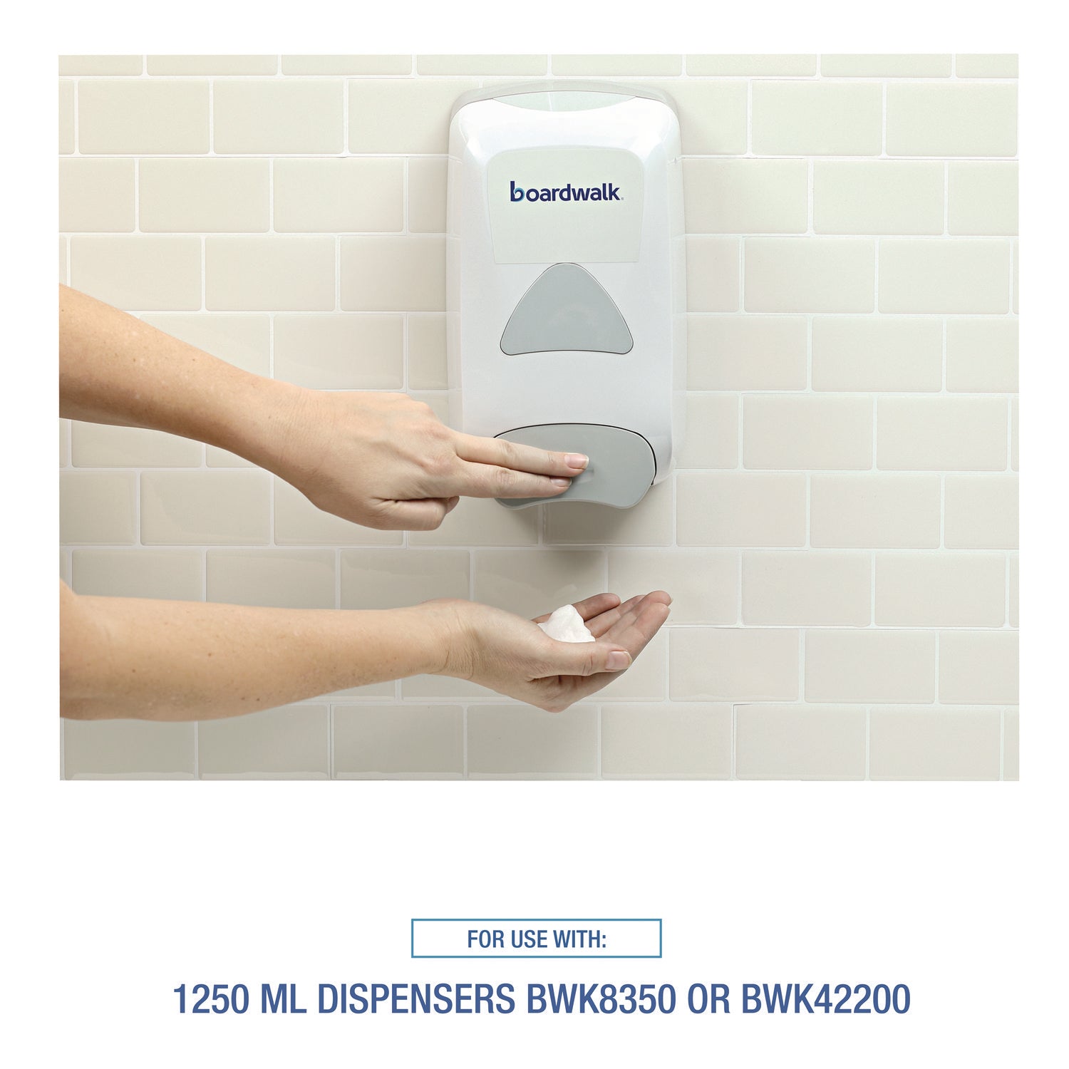 Foam Antibacterial Handwash, Fruity, 1,250 mL Refill, 4/Carton