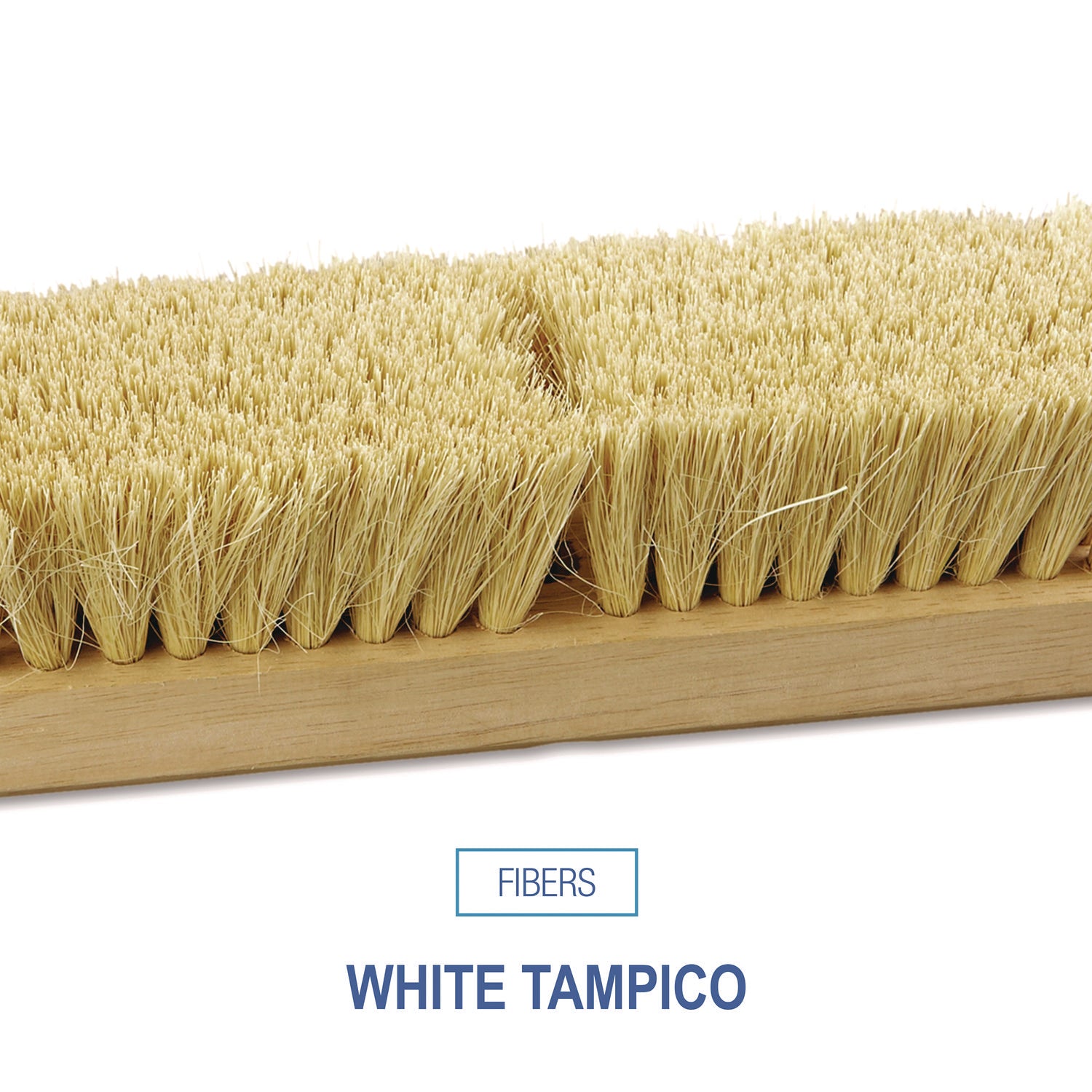 Deck Brush Head, 2" White Tampico Bristles, 10" Brush - 2