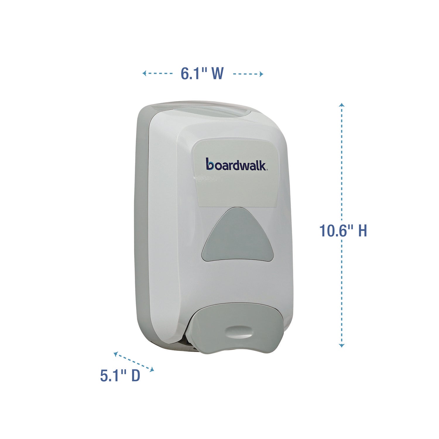 Soap Dispenser, 1,250 mL, 6.1 x 10.6 x 5.1, Gray - 3
