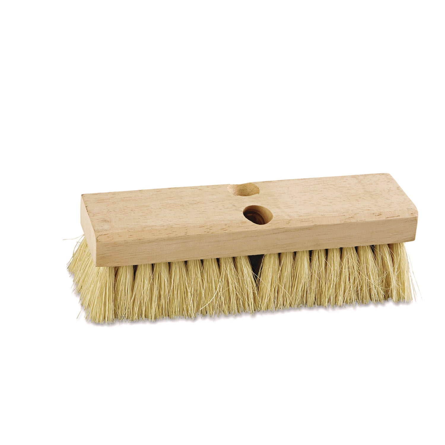 Deck Brush Head, 2" White Tampico Bristles, 10" Brush - 1