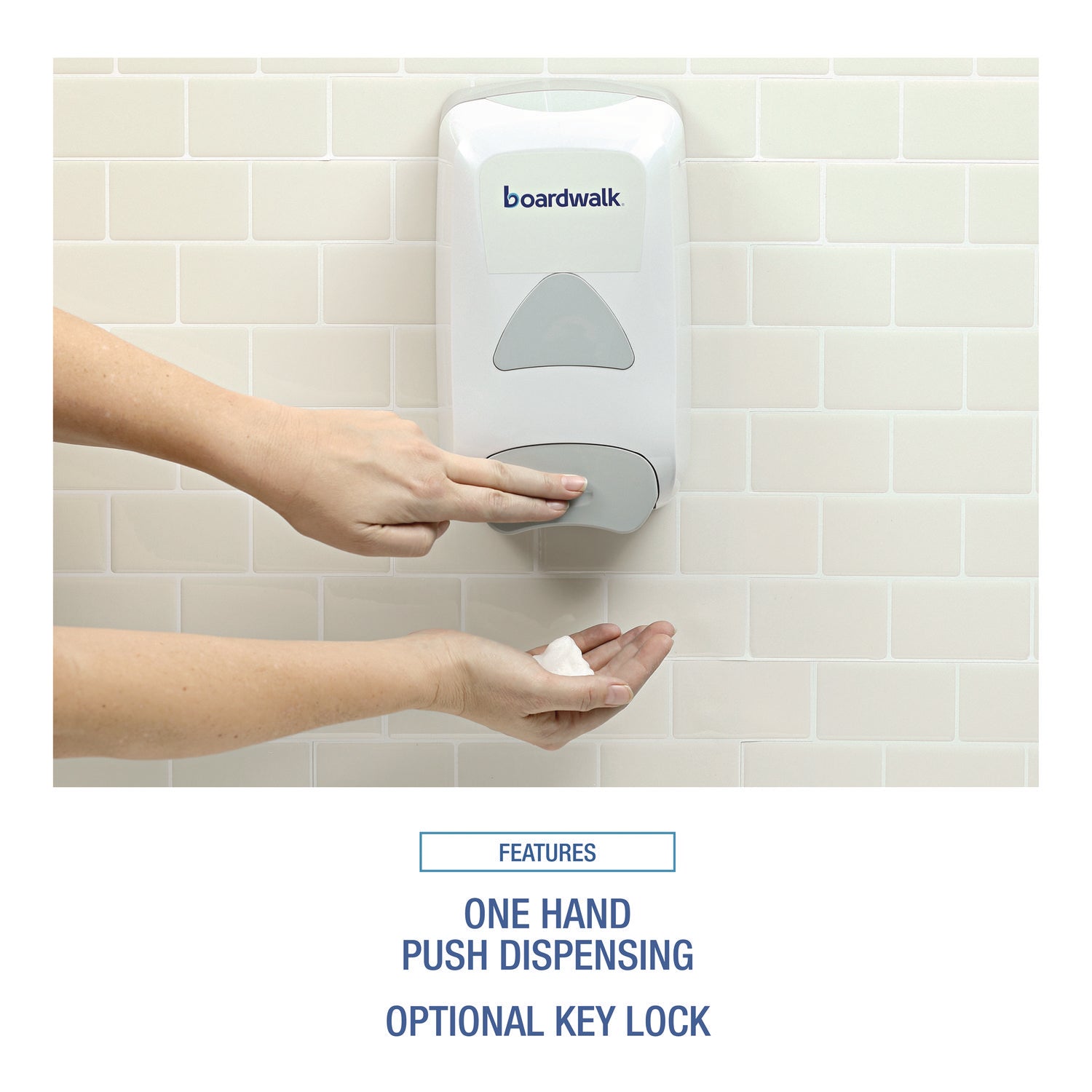 Soap Dispenser, 1,250 mL, 6.1 x 10.6 x 5.1, Gray - 6