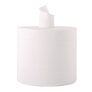 Center-Flow Perforated Paper Towel Roll, 7.3 x 15, White, 6 Rolls/Carton - 2