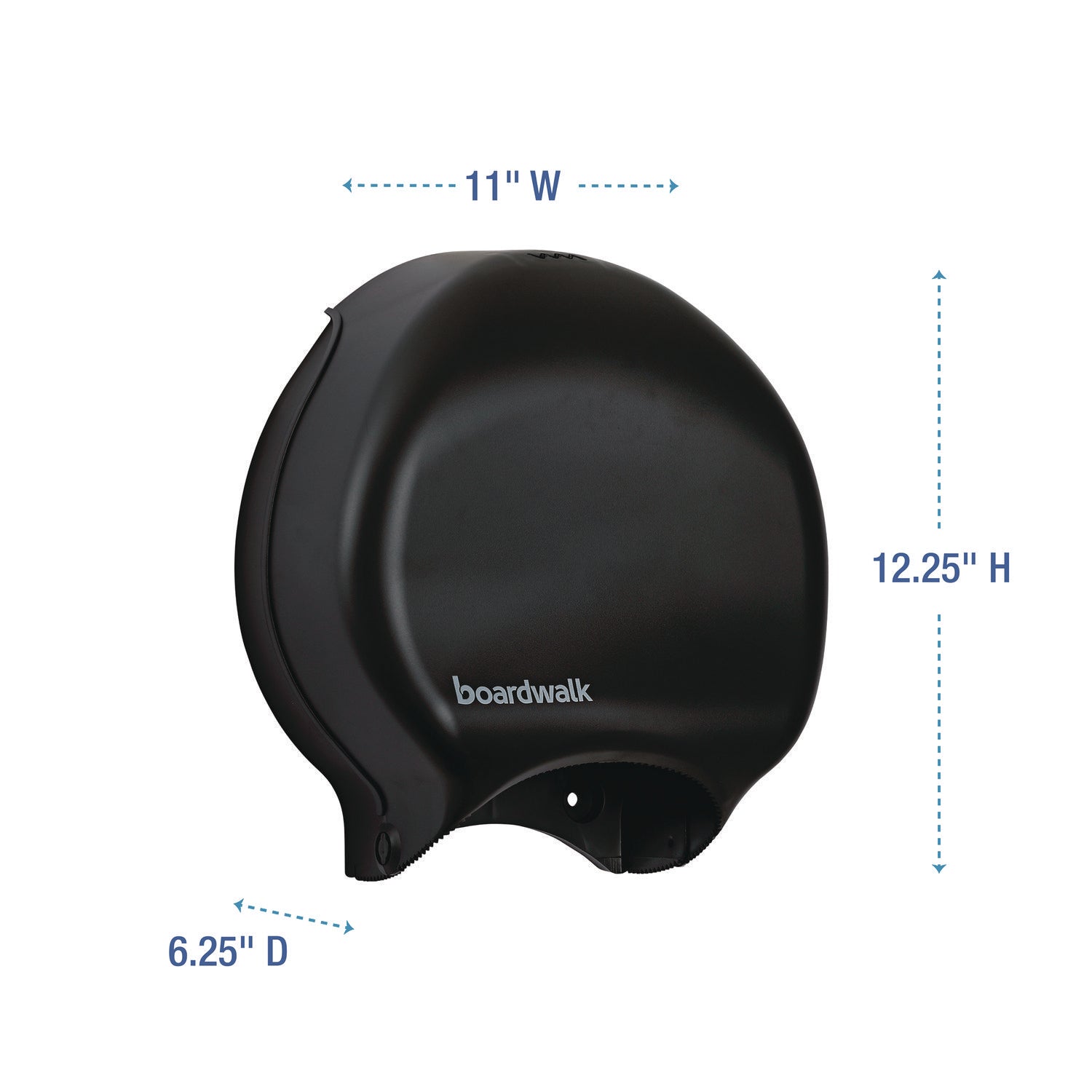 Single Jumbo Toilet Tissue Dispenser, 11 x 6.25 x 12.25, Black