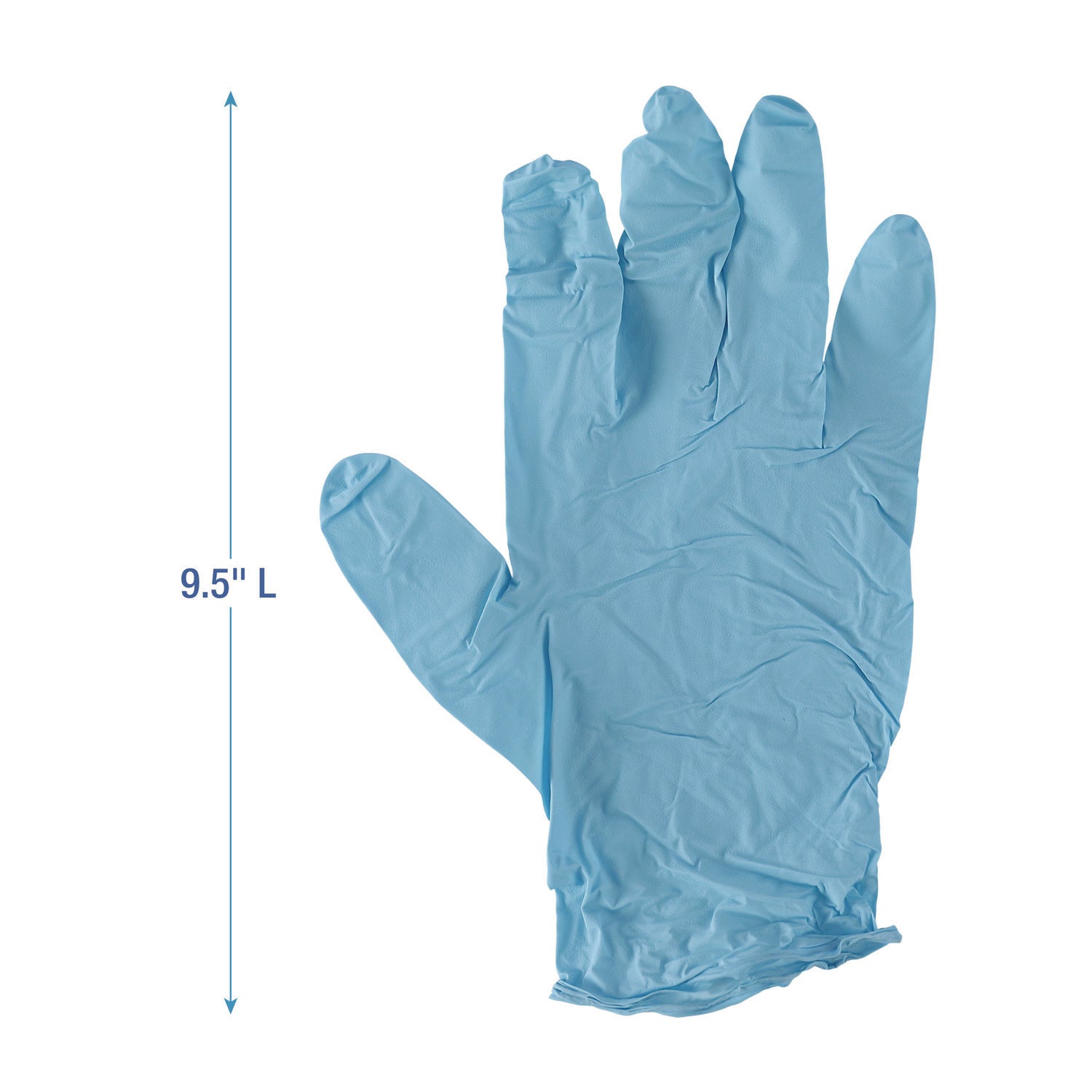 Disposable Examination Nitrile Gloves, Large, Blue, 5 mil, 100/Box