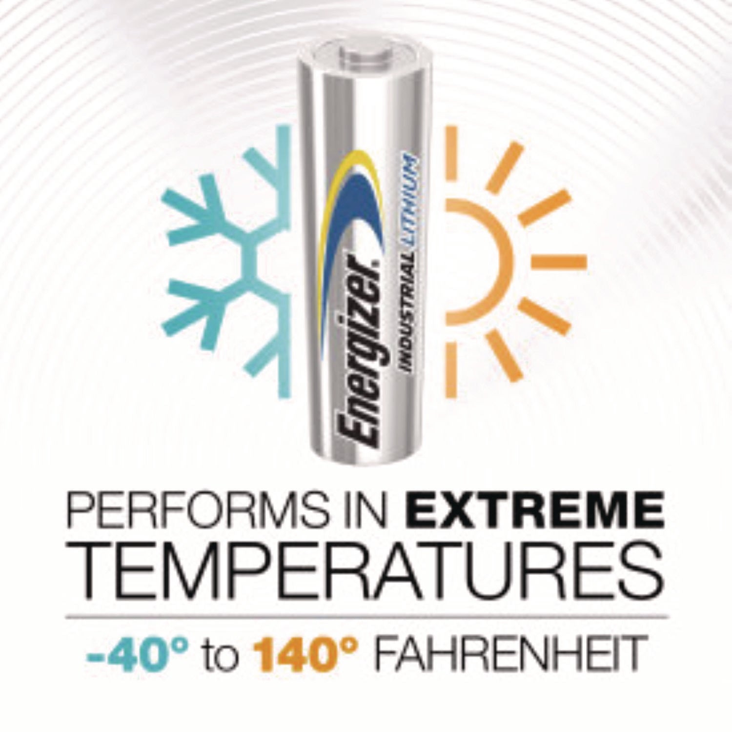 Industrial Lithium AA Battery, 1.5 V, 4/Pack