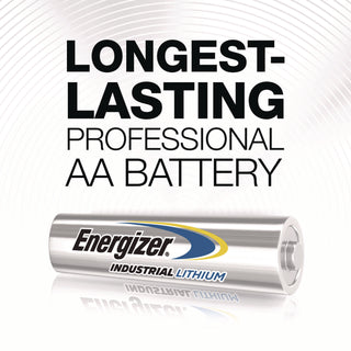 Industrial Lithium AA Battery, 1.5 V, 4/Pack