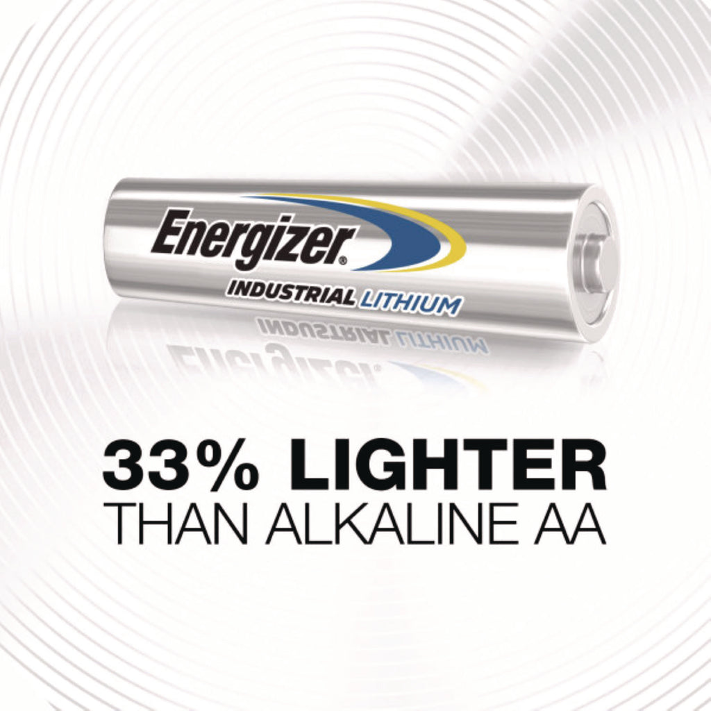 Industrial Lithium AA Battery, 1.5 V, 4/Pack