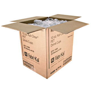 Kal-Clear PET Cold Drink Cups, 10 oz, Clear, 50/Bag, 20 Bags/Carton - 4