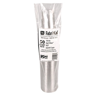 Kal-Clear PET Cold Drink Cups, 10 oz, Clear, 50/Bag, 20 Bags/Carton - 3