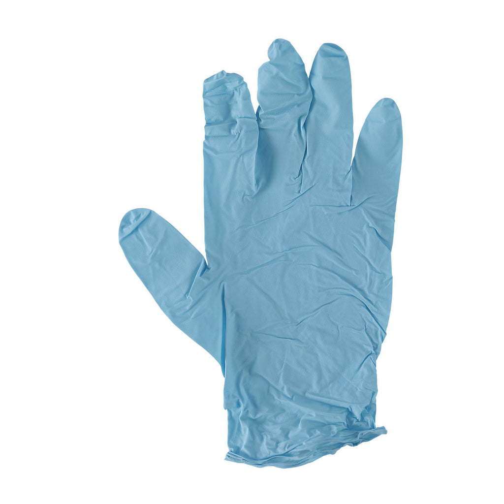 Disposable Examination Nitrile Gloves, Medium, Blue, 5 mil, 100/Box
