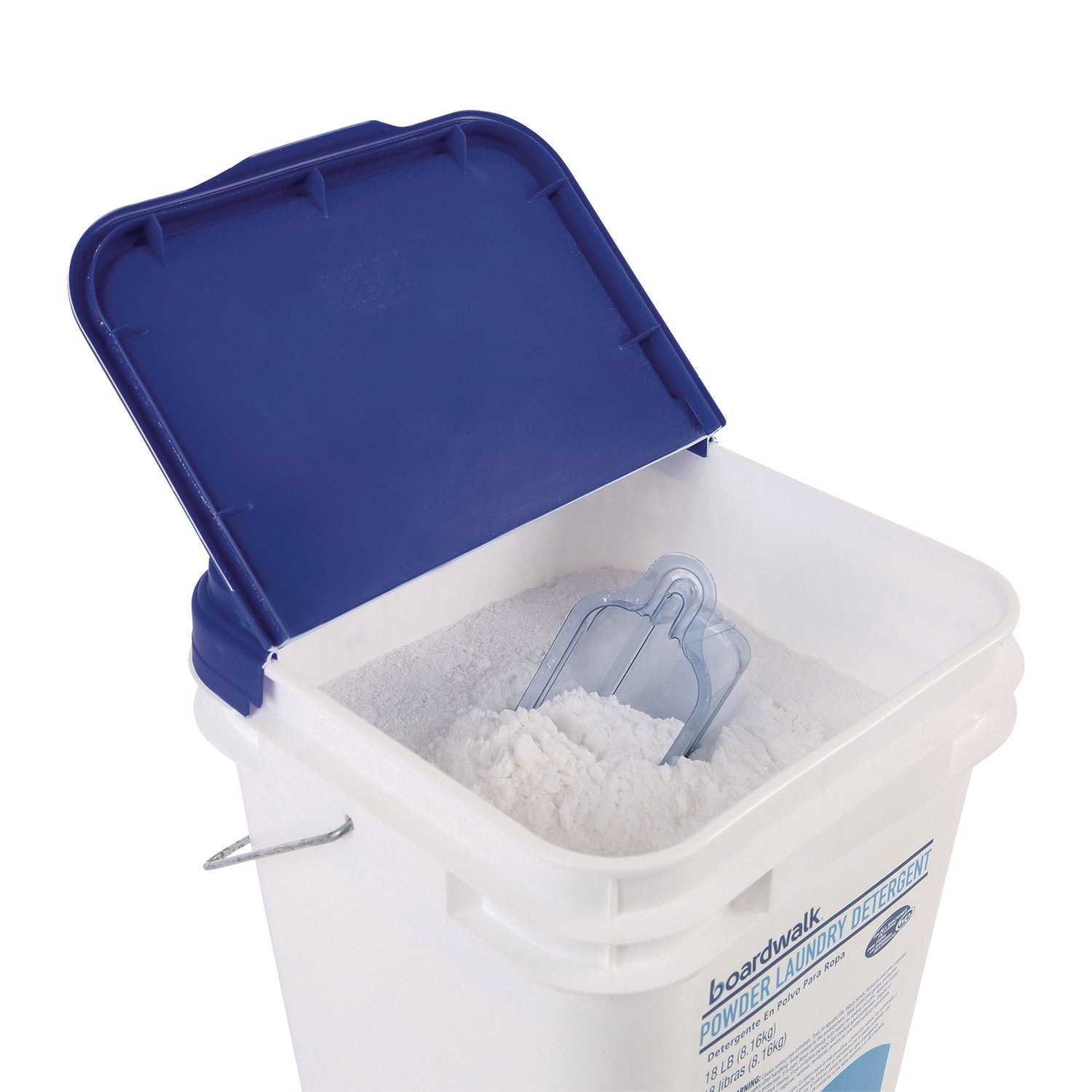 Laundry Detergent Powder, Low Foam, Crisp Clean Scent, 18 lb Pail - 5